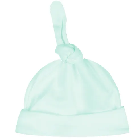 Beanie Top Knot Hat - Mint