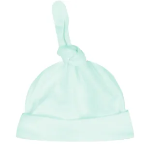 Beanie Top Knot Hat - Mint