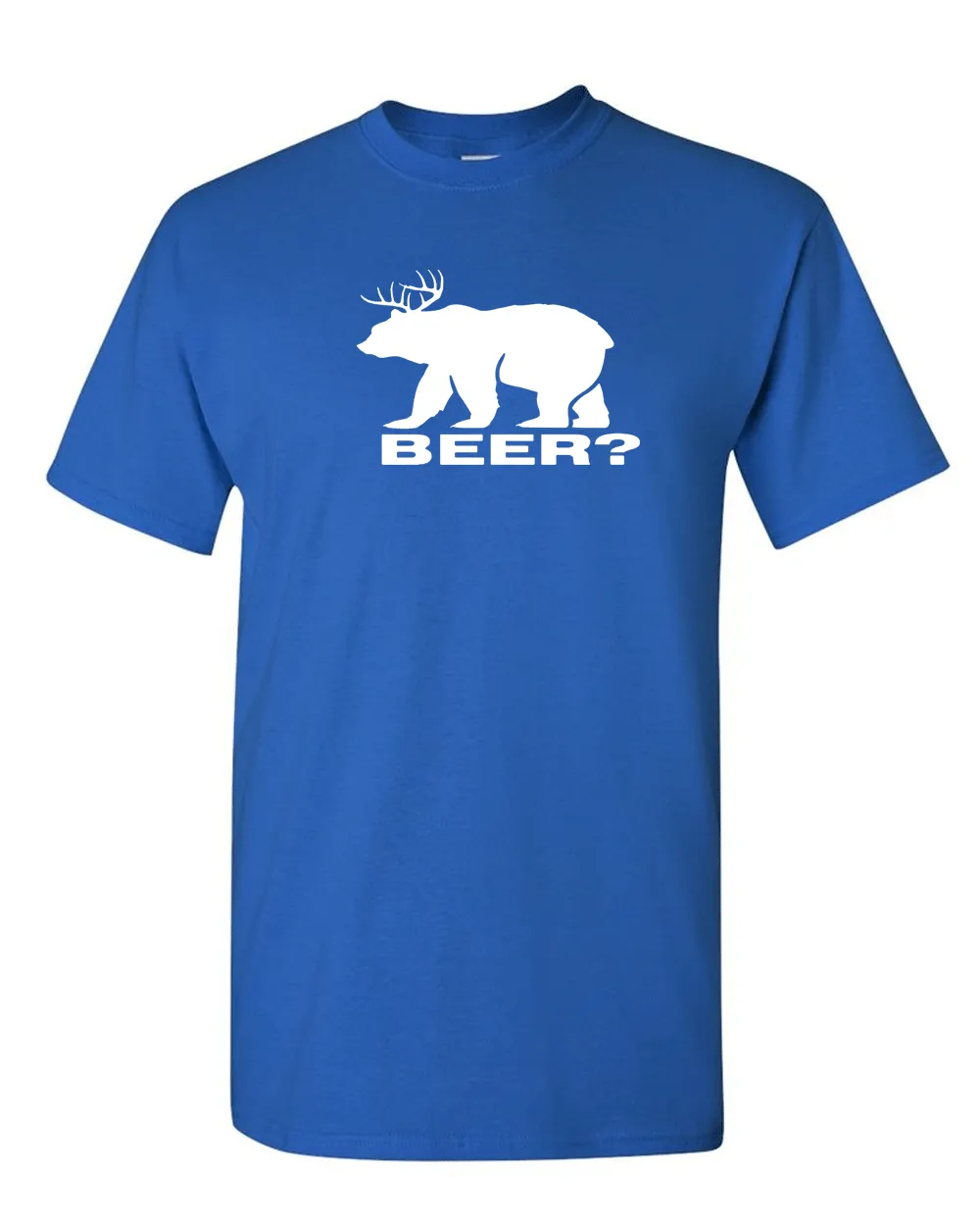 BEER Deer Bear Funny - T Shirt College Alcohol Funny Party Drinking Hunt