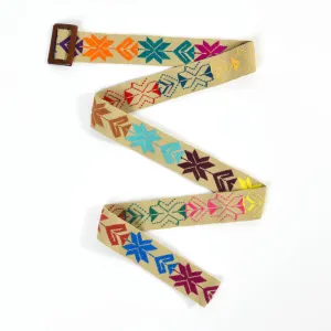 Belt with Wooden Buckle 47" | Khaki