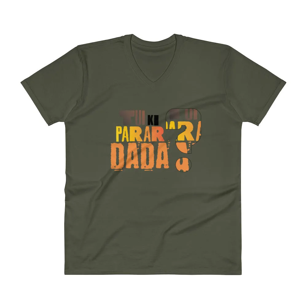 Bengali Lightweight Fashion V-Neck T-Shirt - Tui Ki Parar Dada?