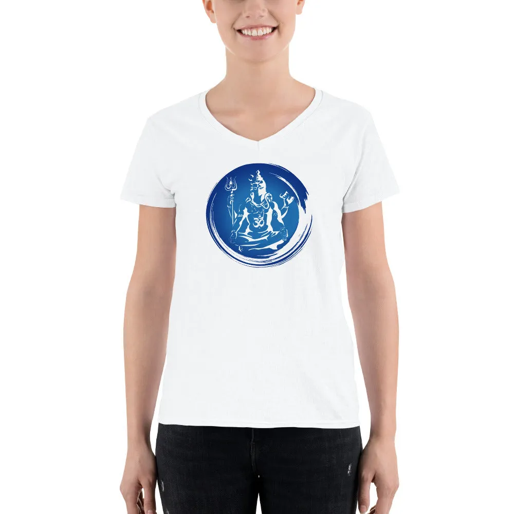 Bengali Lightweight V-Neck T-Shirt - Om