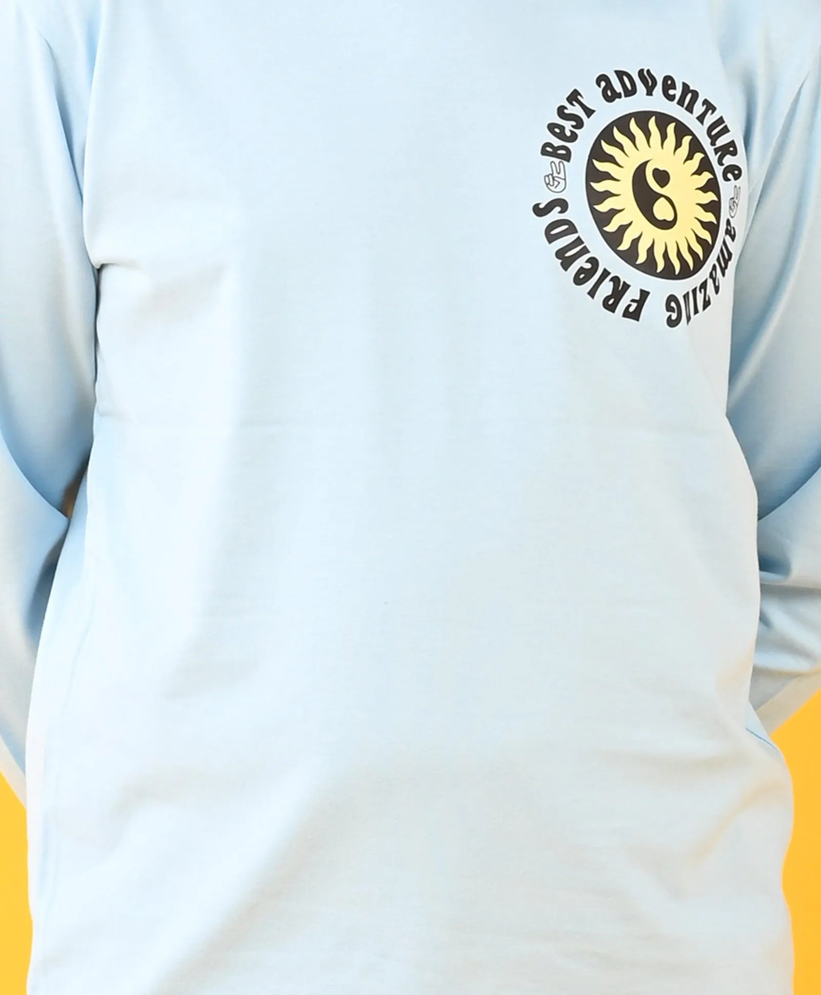 BEST FRIENDS SKY LONG SLEEVES BOYS T-SHIRT - SKY