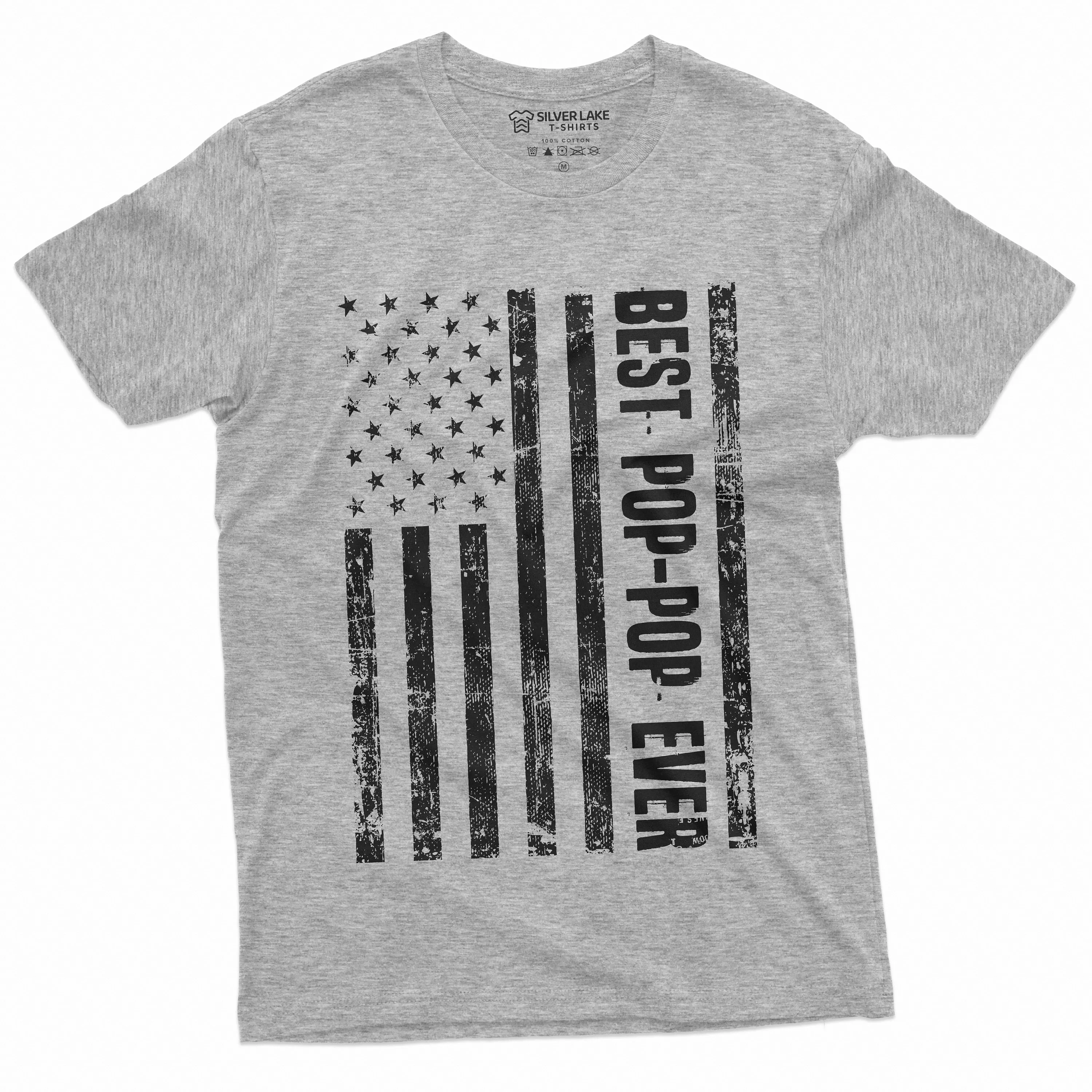 Best Pop-Pop ever Mens t-shirt Pop Grandpa Fathers day Veterans Day Papa Tee shirt Birthday USA American Flag Patriotic Shirt