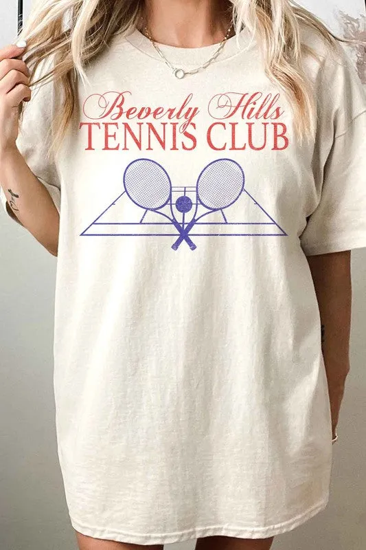 BEVERLY HILLS TENNIS CLUB OVERSIZED GRAPHIC TEE