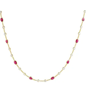 Bezel Multi Shape CZ Choker