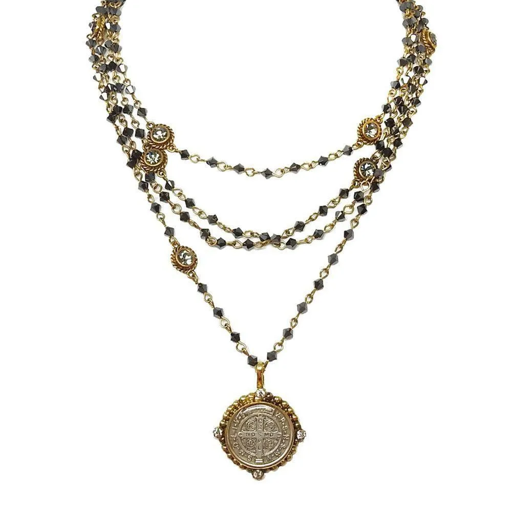 Bicone Magdalena Gold Hematite