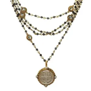 Bicone Magdalena Gold Hematite