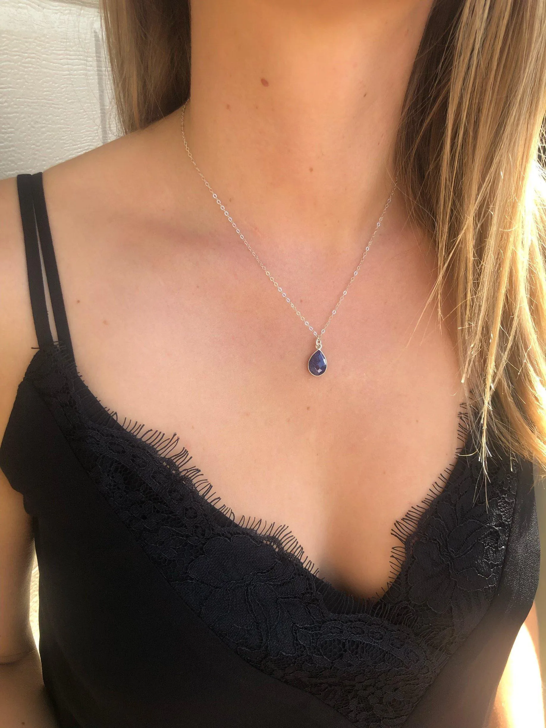 Birthstone Necklaces in Silver