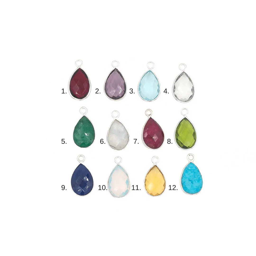 Birthstone Necklaces in Silver