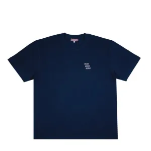 Bisous Skateboards - Piquet Basic T-Shirt - Navy