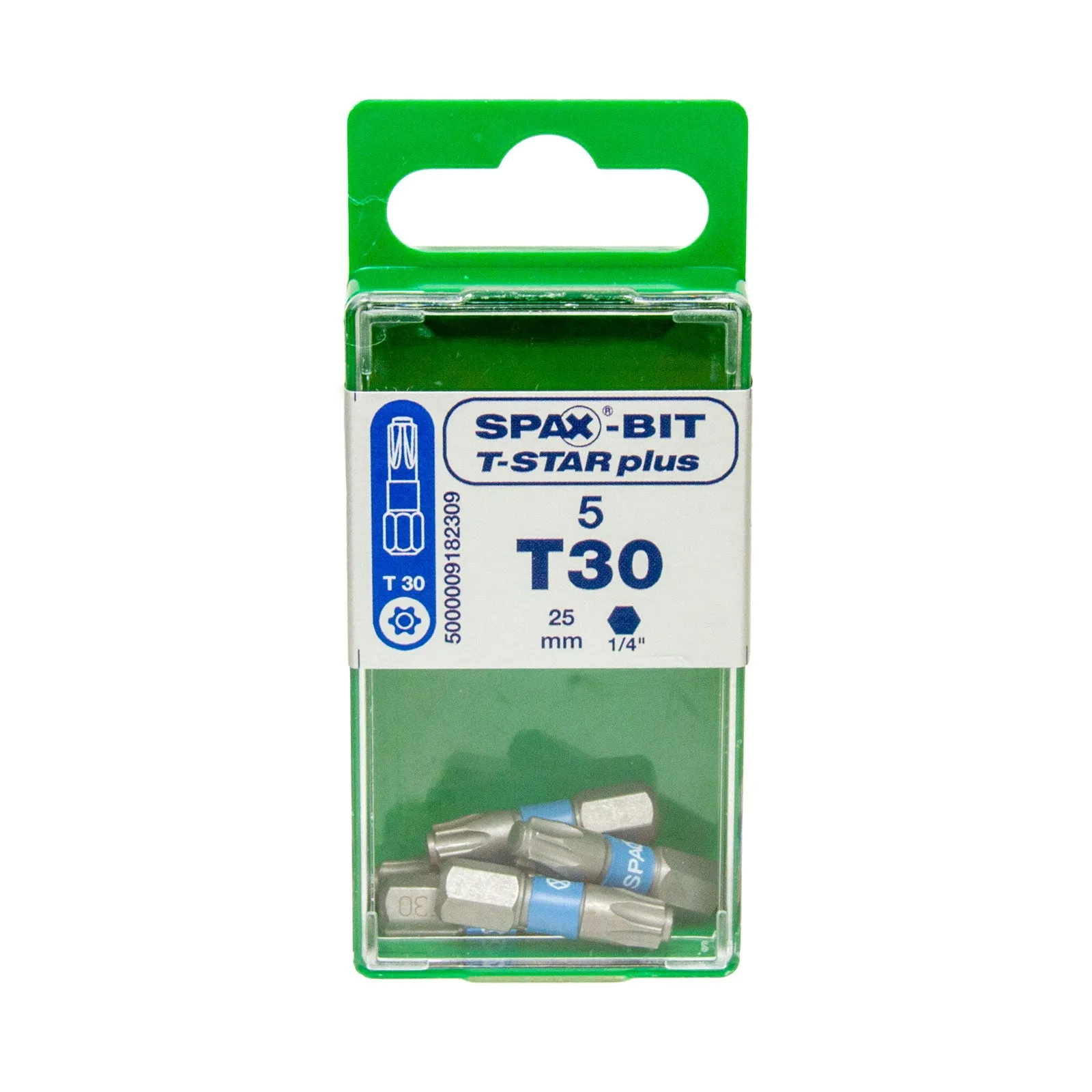 Bits T-Star plus 25 mm, 5 Bits im Spax Cut-Case, T10 | T15 | T20 | T25 | T30 | T40