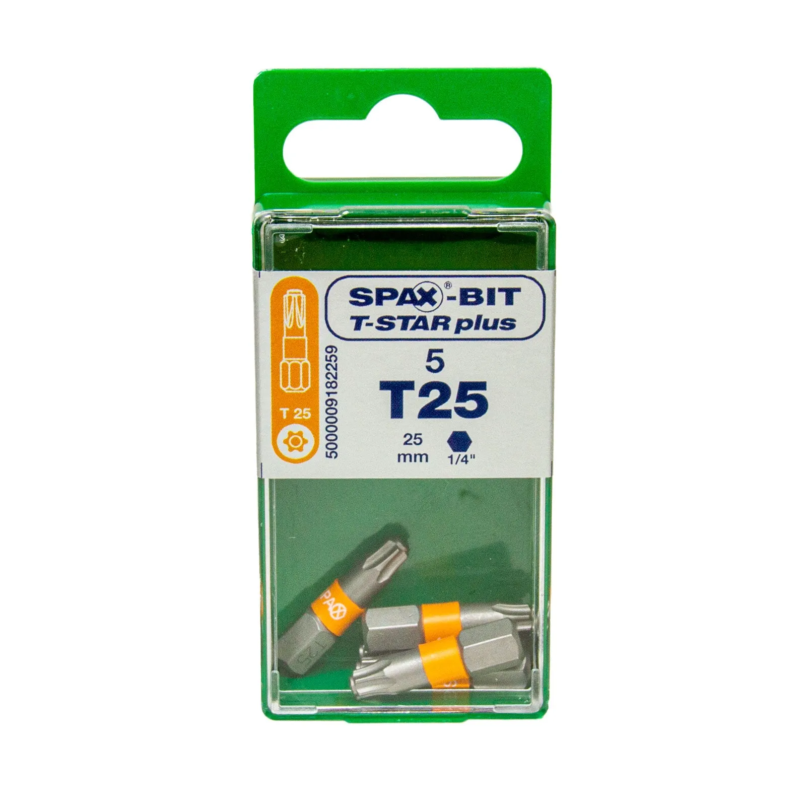 Bits T-Star plus 25 mm, 5 Bits im Spax Cut-Case, T10 | T15 | T20 | T25 | T30 | T40