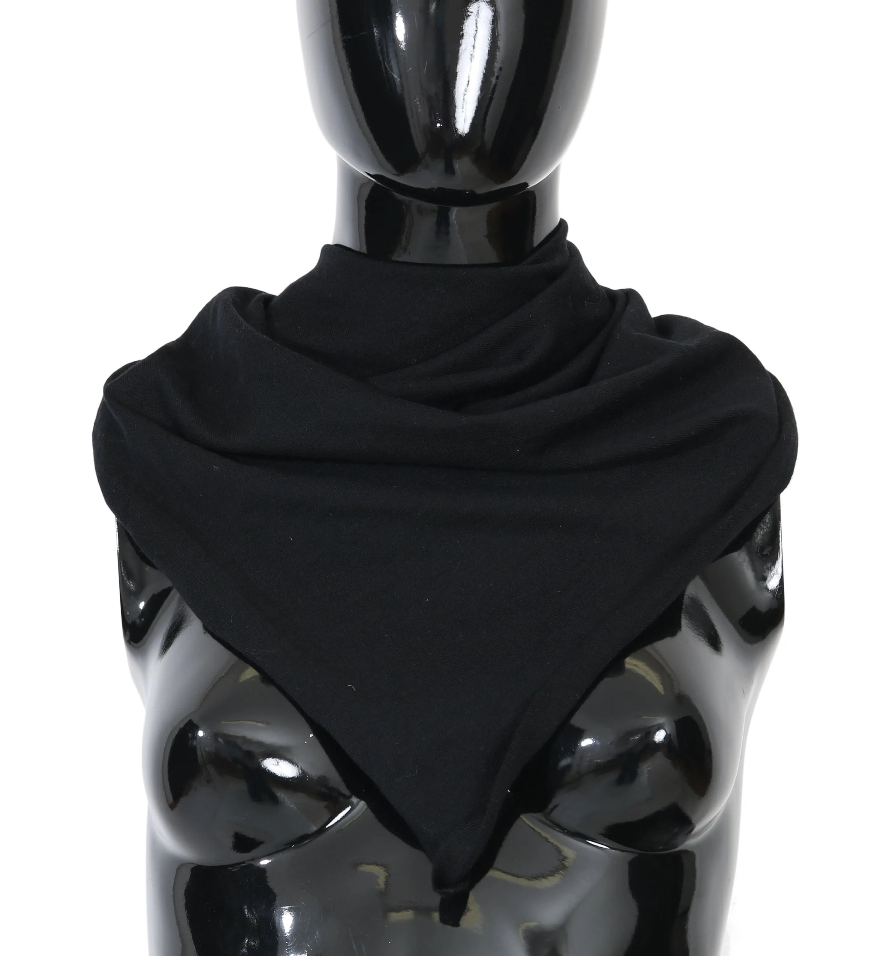 Black Cashmere Headscarf Wrap Scarf