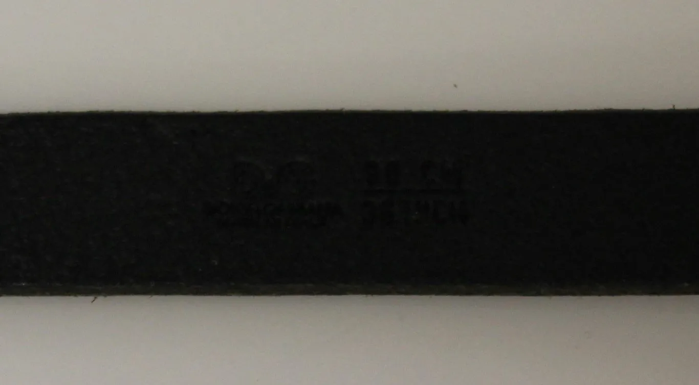 Black Leather Logo Belt