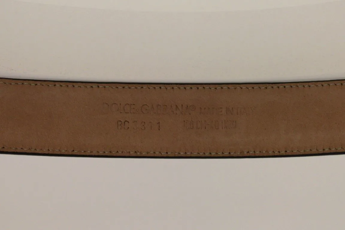 Black Leather Logo Belt