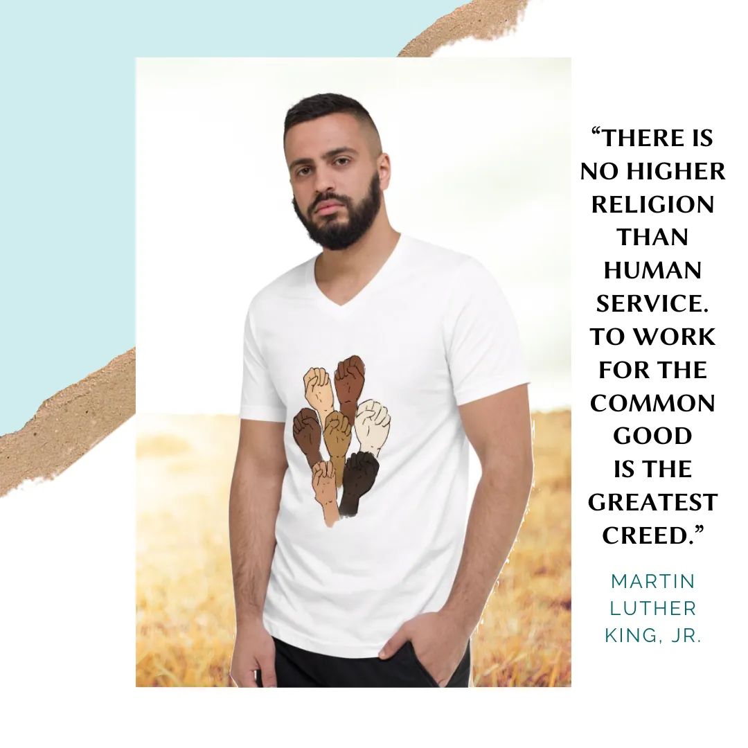 Black Lives Matter Men's V-Neck Tee