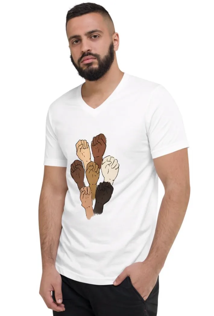 Black Lives Matter Men's V-Neck Tee