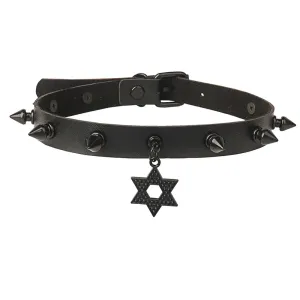 Black Punk Harajuku Rivet Spike Choker