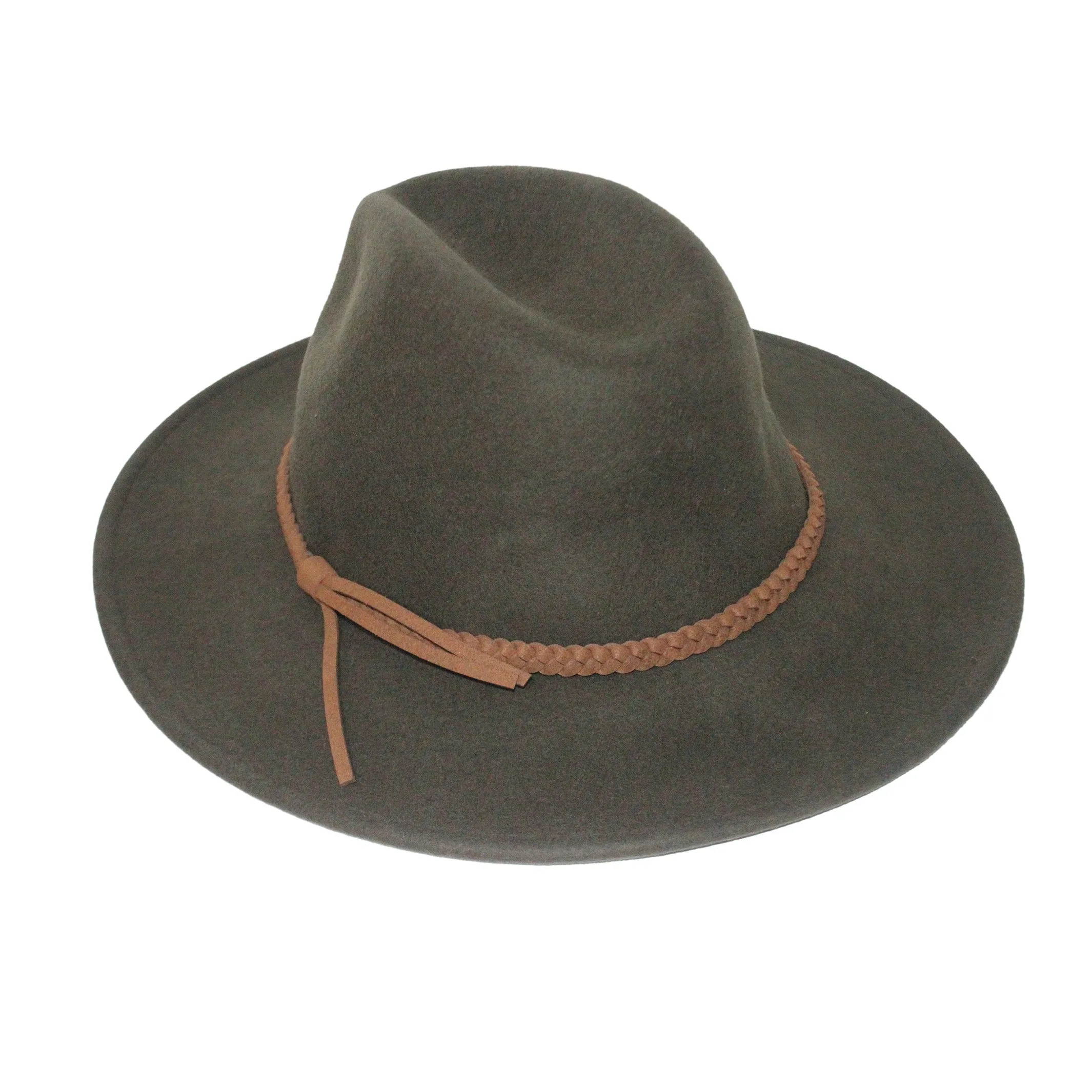 Blake Felt Fedora Hat - Khaki