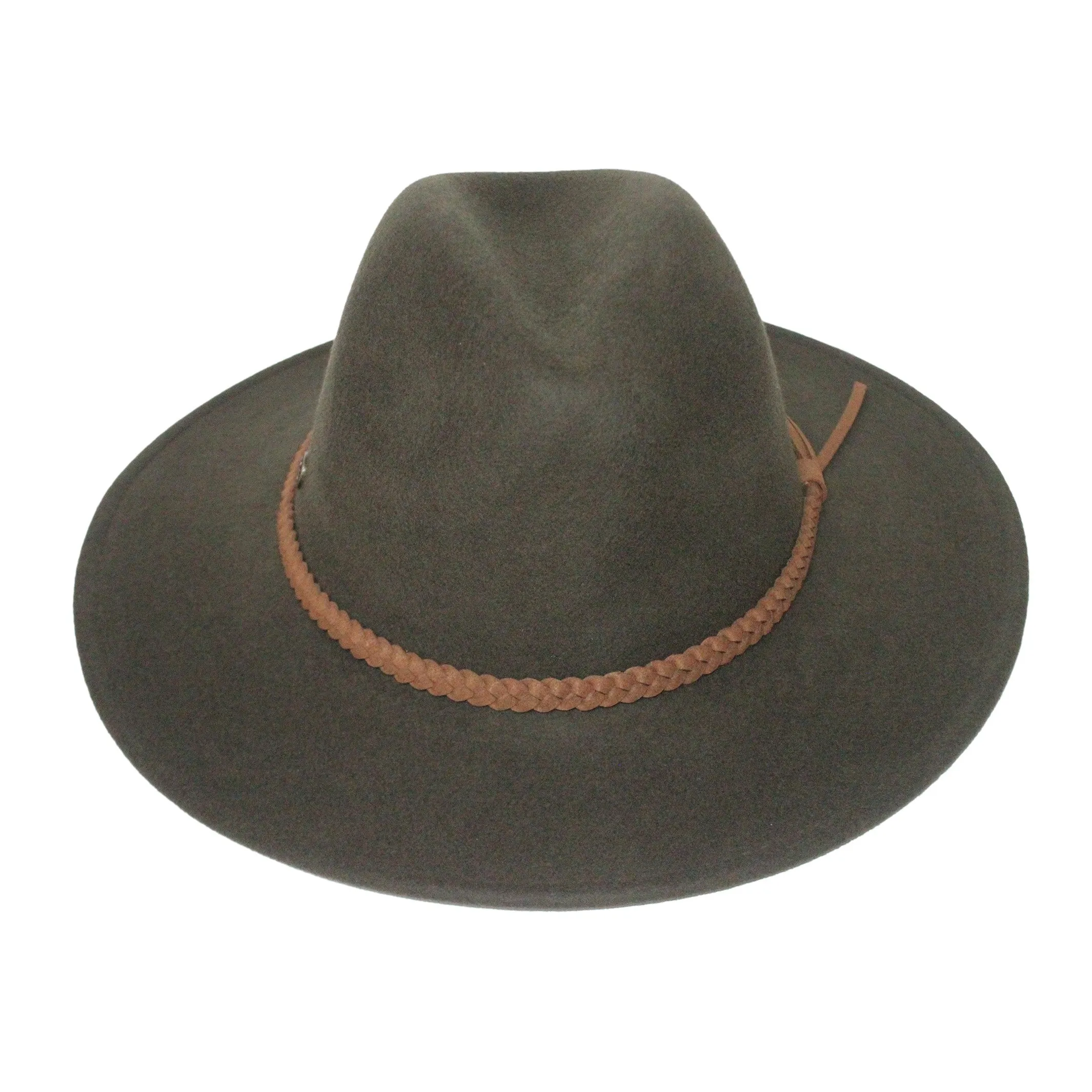Blake Felt Fedora Hat - Khaki