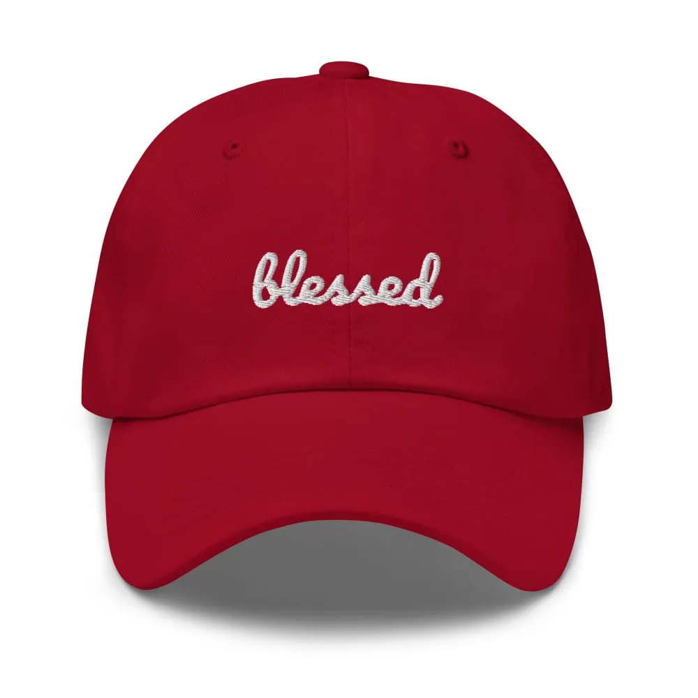 Blessed Scribble Christian Baseball Cap