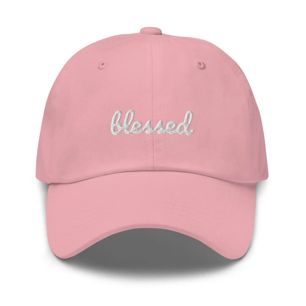 Blessed Scribble Christian Baseball Cap