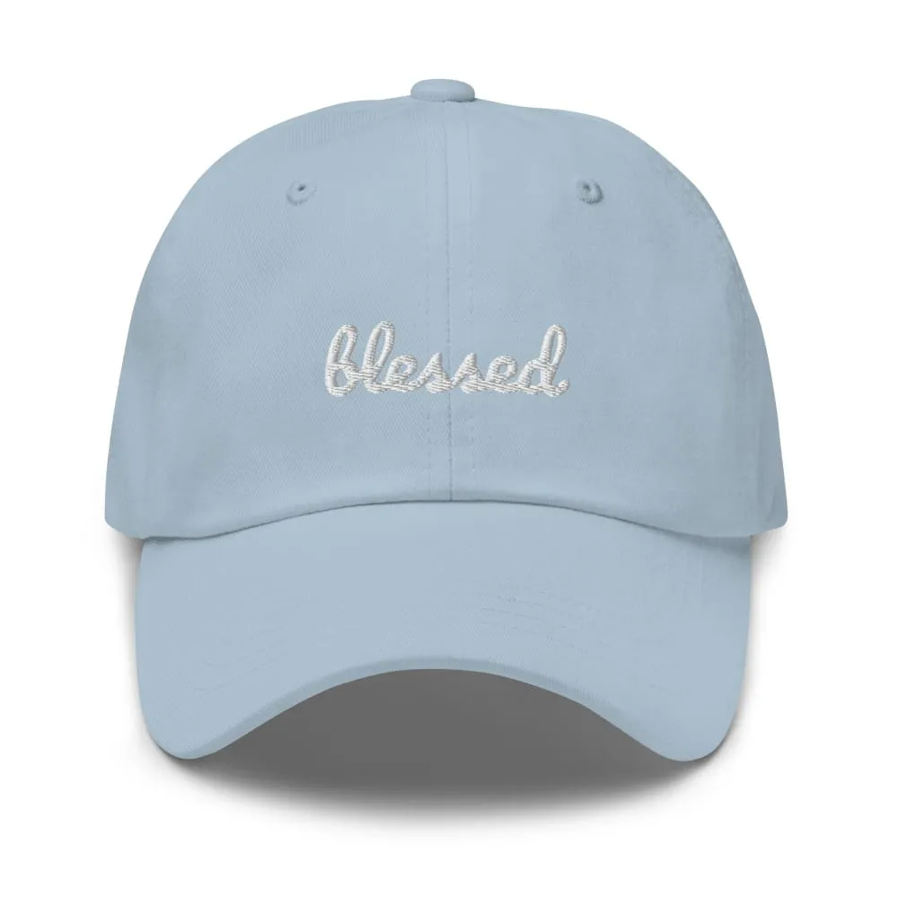 Blessed Scribble Christian Baseball Cap