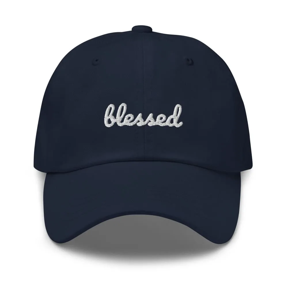 Blessed Scribble Christian Baseball Cap