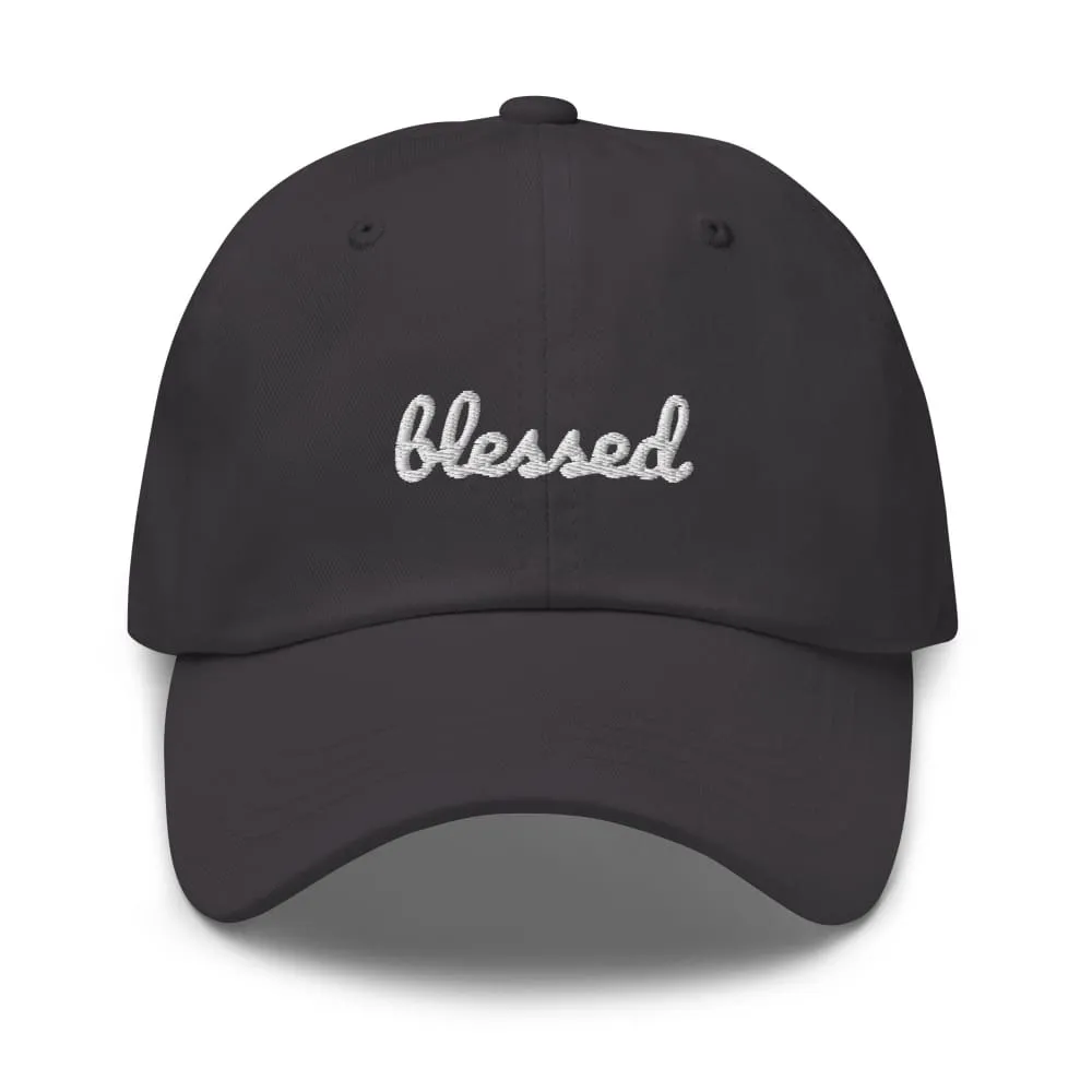 Blessed Scribble Christian Baseball Cap