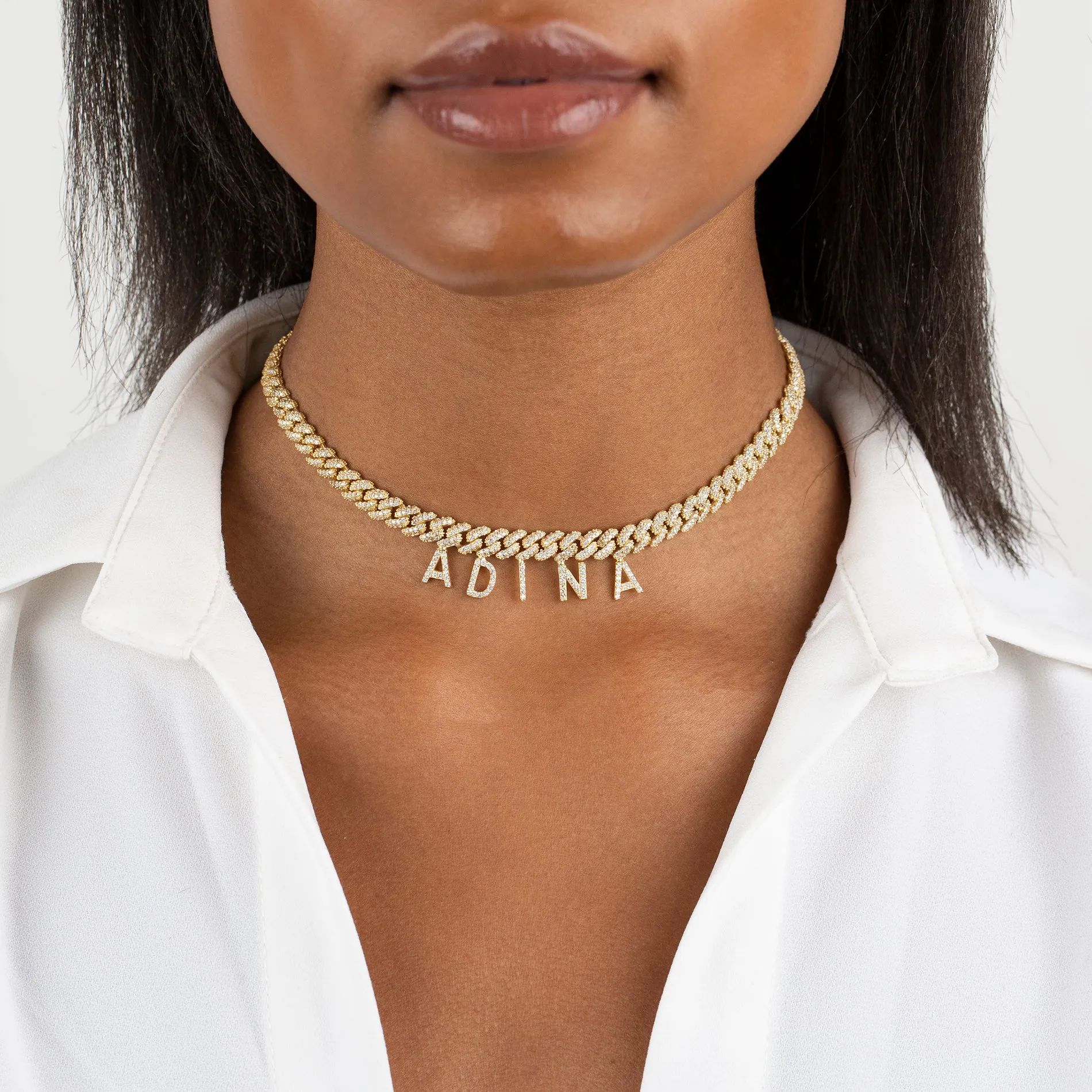 Block Name Pavé Chain Link Choker