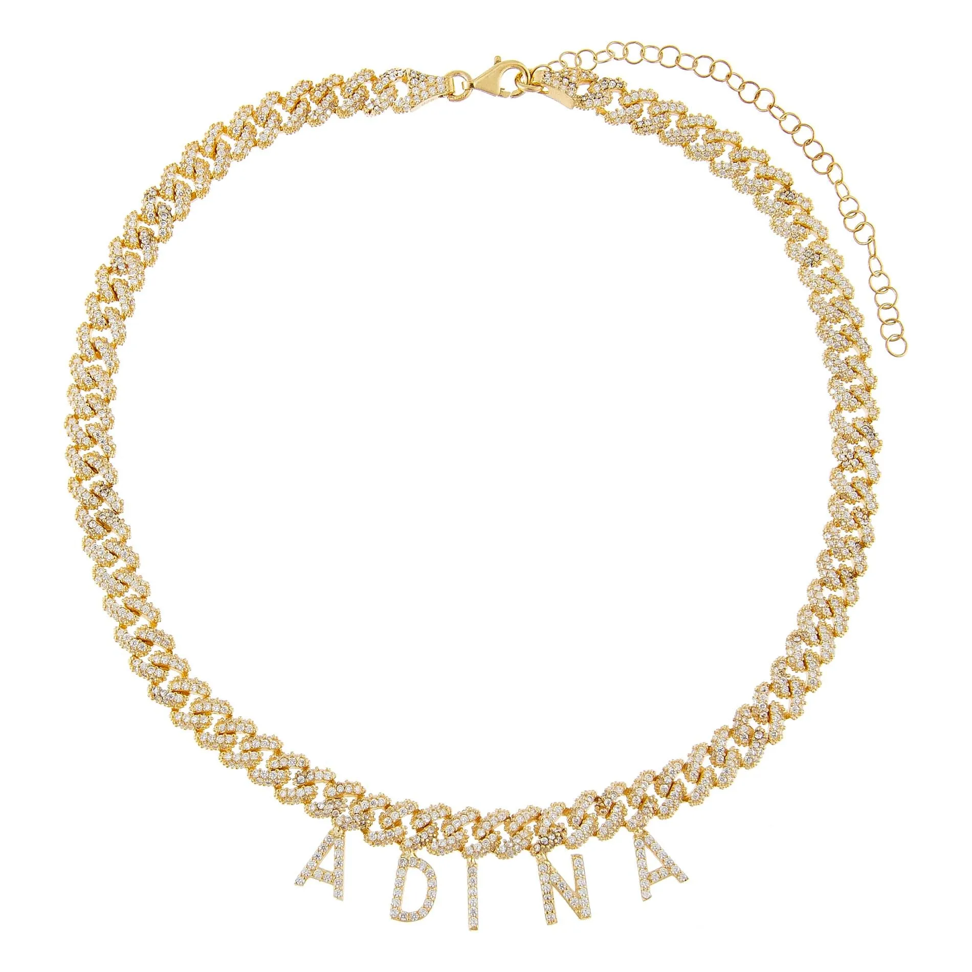 Block Name Pavé Chain Link Choker