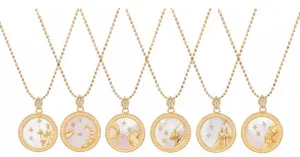 Boho & Mala Sagittarius Horoscope Gold Necklace (Archer): November 22–December 21 APN1000