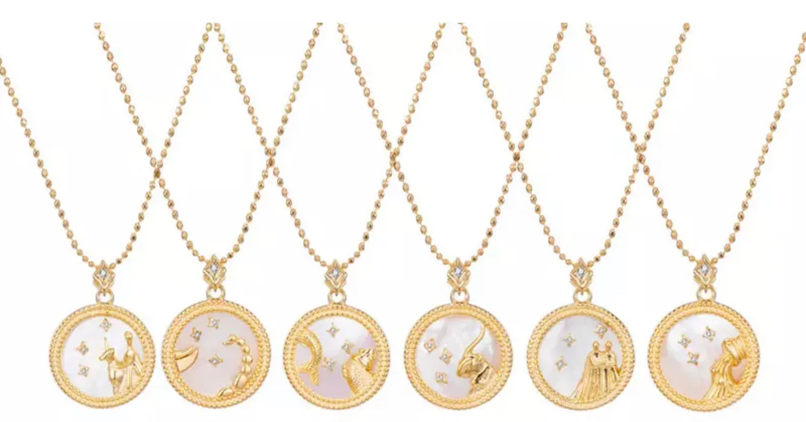 Boho & Mala Sagittarius Horoscope Gold Necklace (Archer): November 22–December 21 APN1000