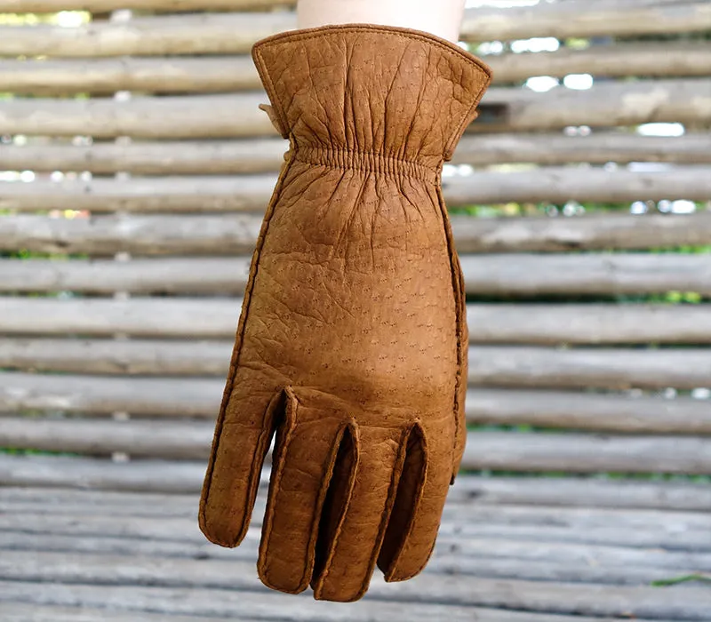Boris - Peccary leather gloves - men