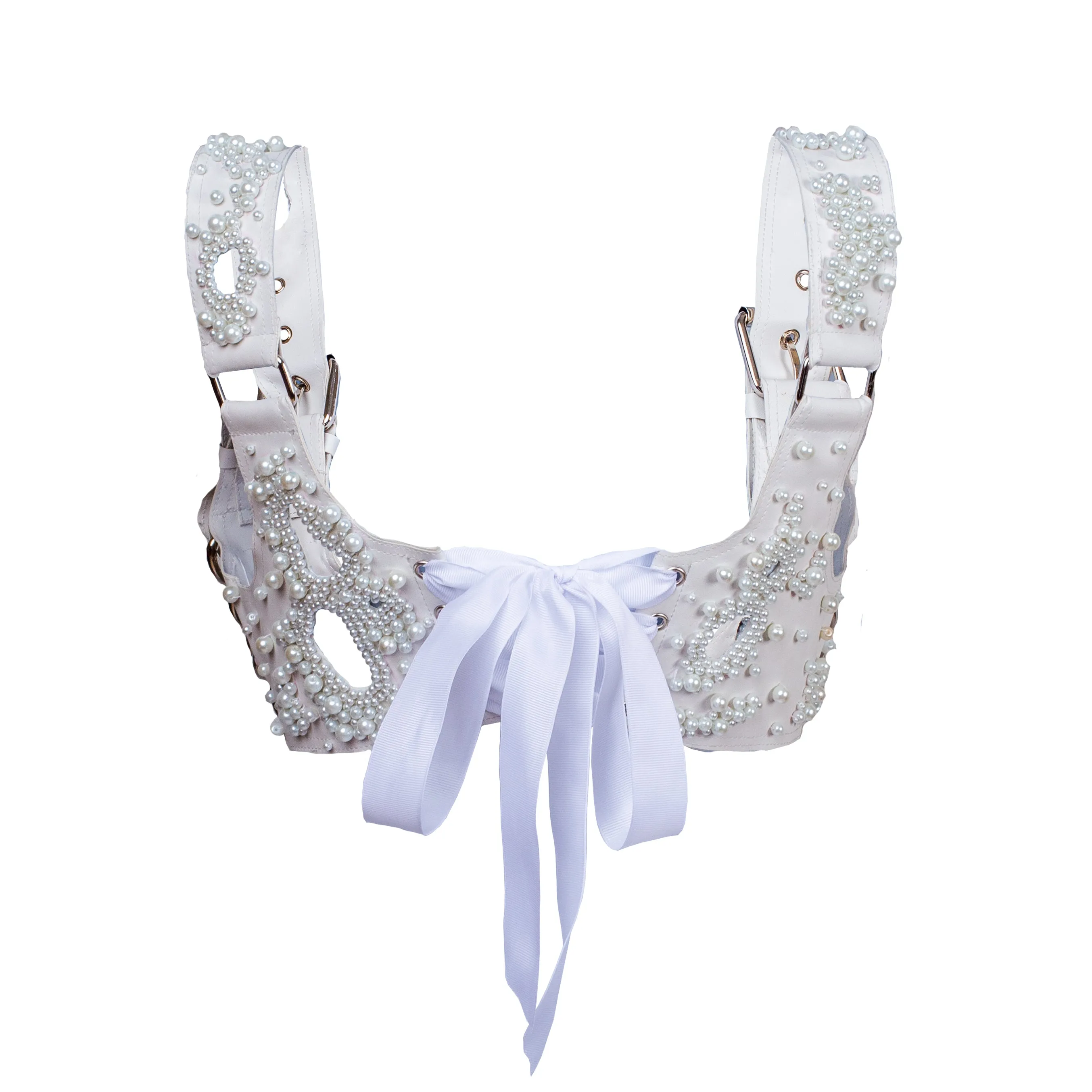 Bound By Pearls Chest Harness