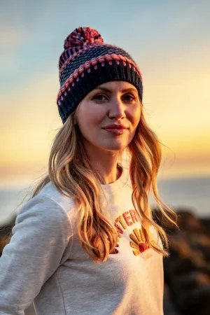 Brakeburn - Textured Stripe Knitted Hat & Matching Scarf - Gift Pack