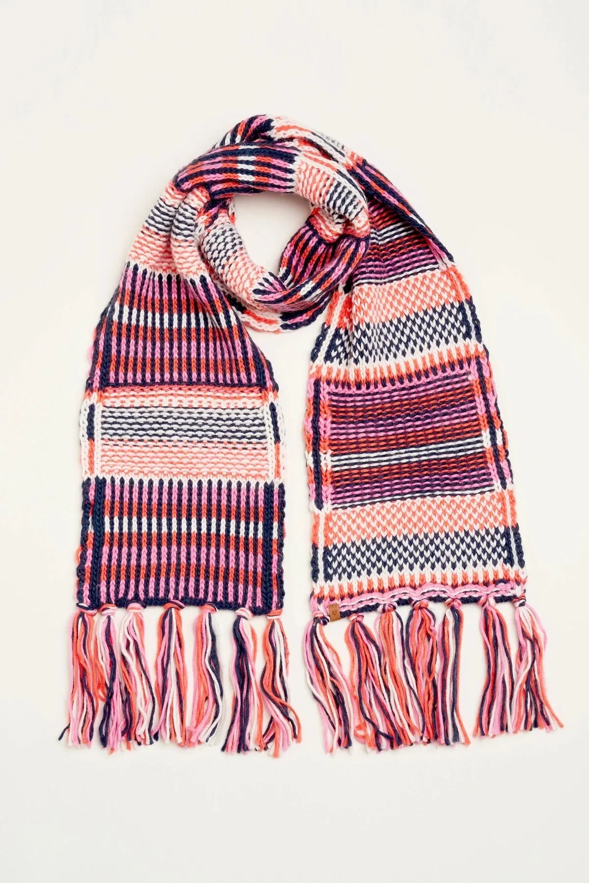 Brakeburn - Textured Stripe Knitted Hat & Matching Scarf - Gift Pack