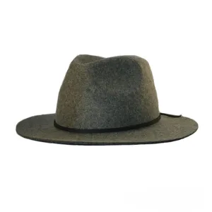 Brixton - Wesley Fedora Hat - Grey SALE