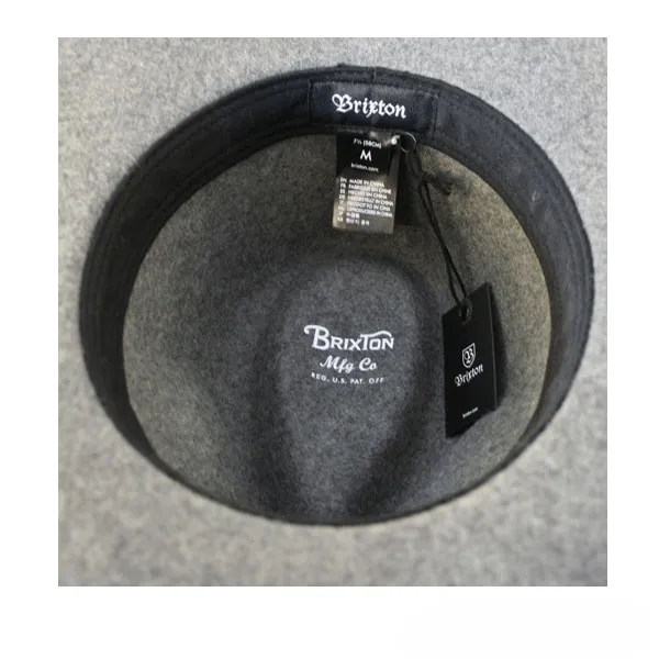 Brixton - Wesley Fedora Hat - Grey SALE