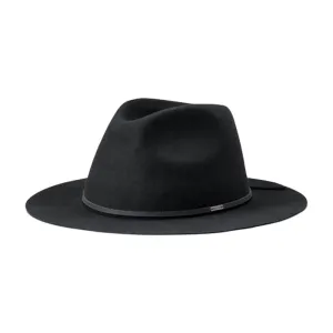 Brixton - Wesley Packable Fedora - Fedora Hat - Black/Black