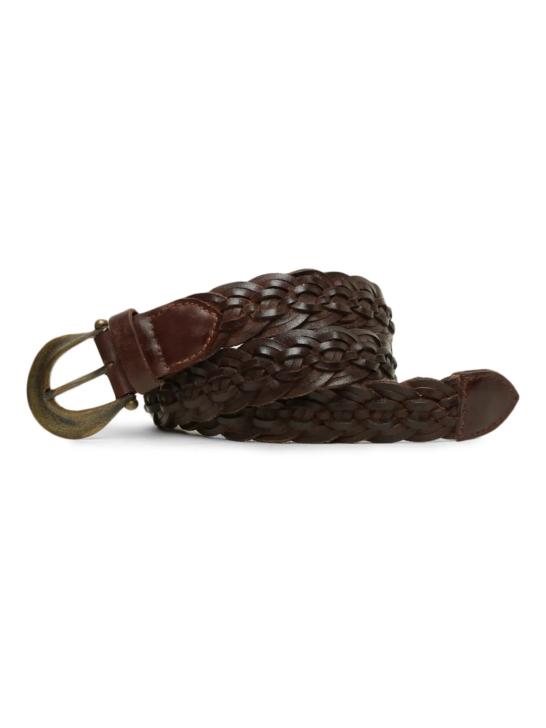 Brown Exquisite Woven  Women's Belt By Art N Vintage