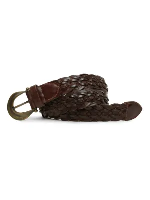 Brown Exquisite Woven  Women's Belt By Art N Vintage