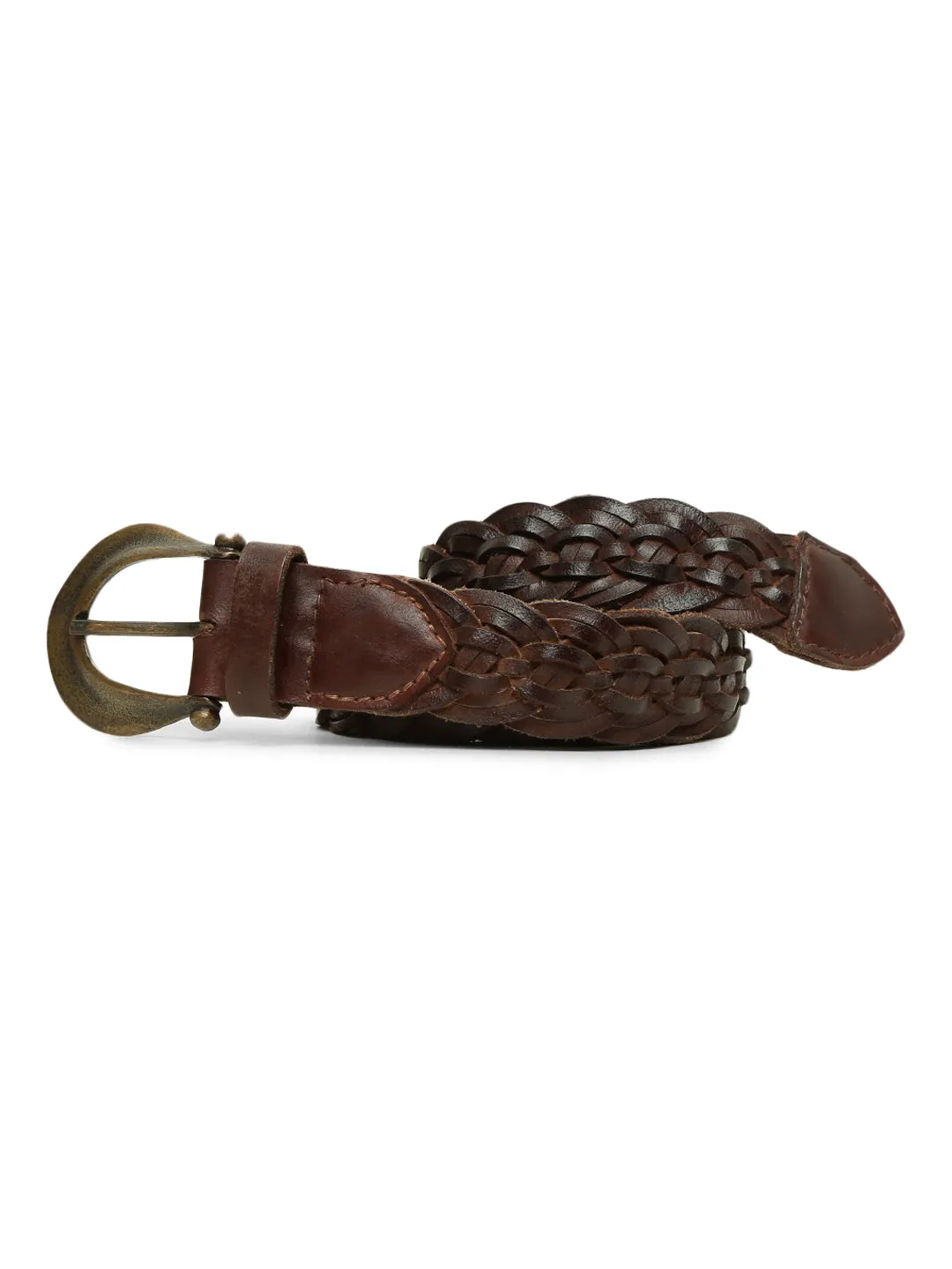 Brown Exquisite Woven  Women's Belt By Art N Vintage