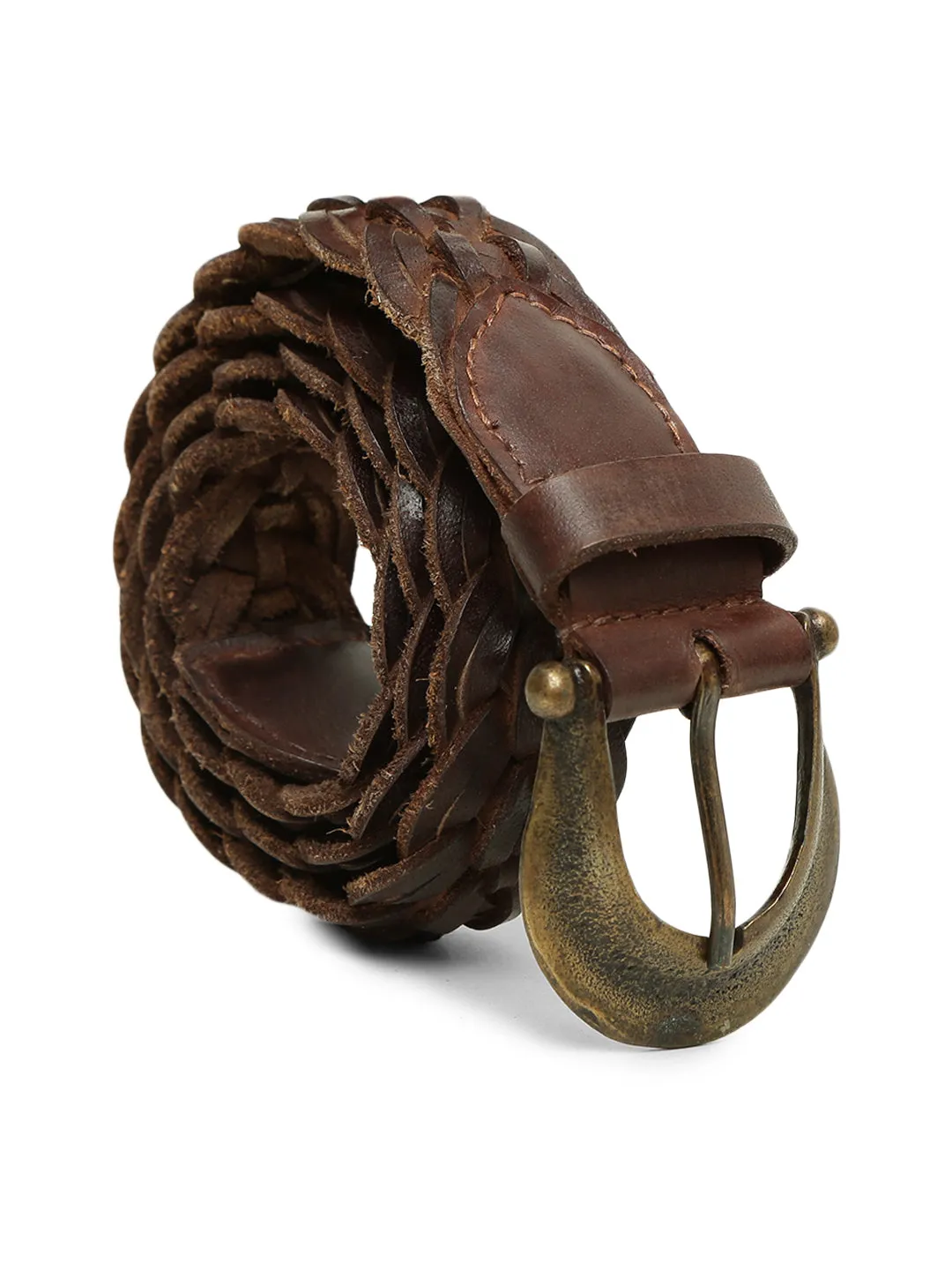 Brown Exquisite Woven  Women's Belt By Art N Vintage