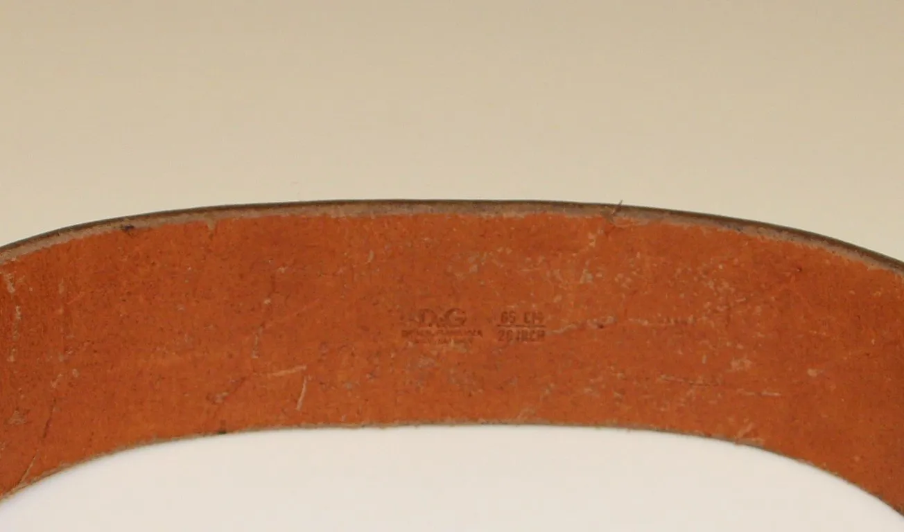 Brown Leather Buckle Belt