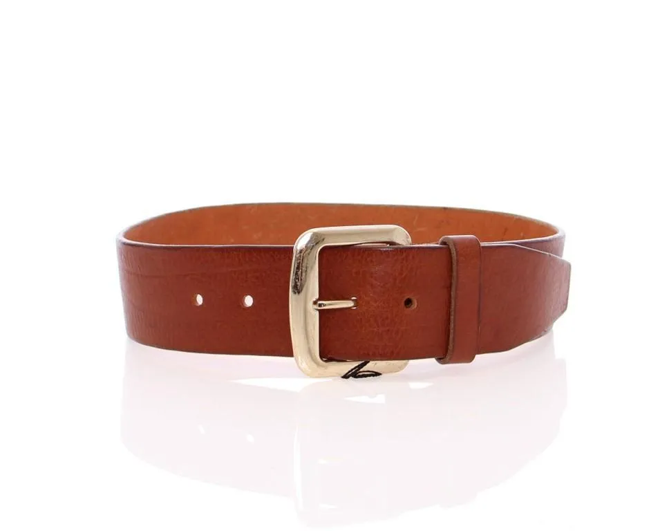 Brown Leather Buckle Belt