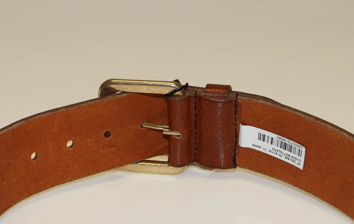Brown Leather Buckle Belt