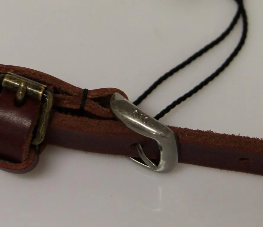 Brown Leather Logo Belt