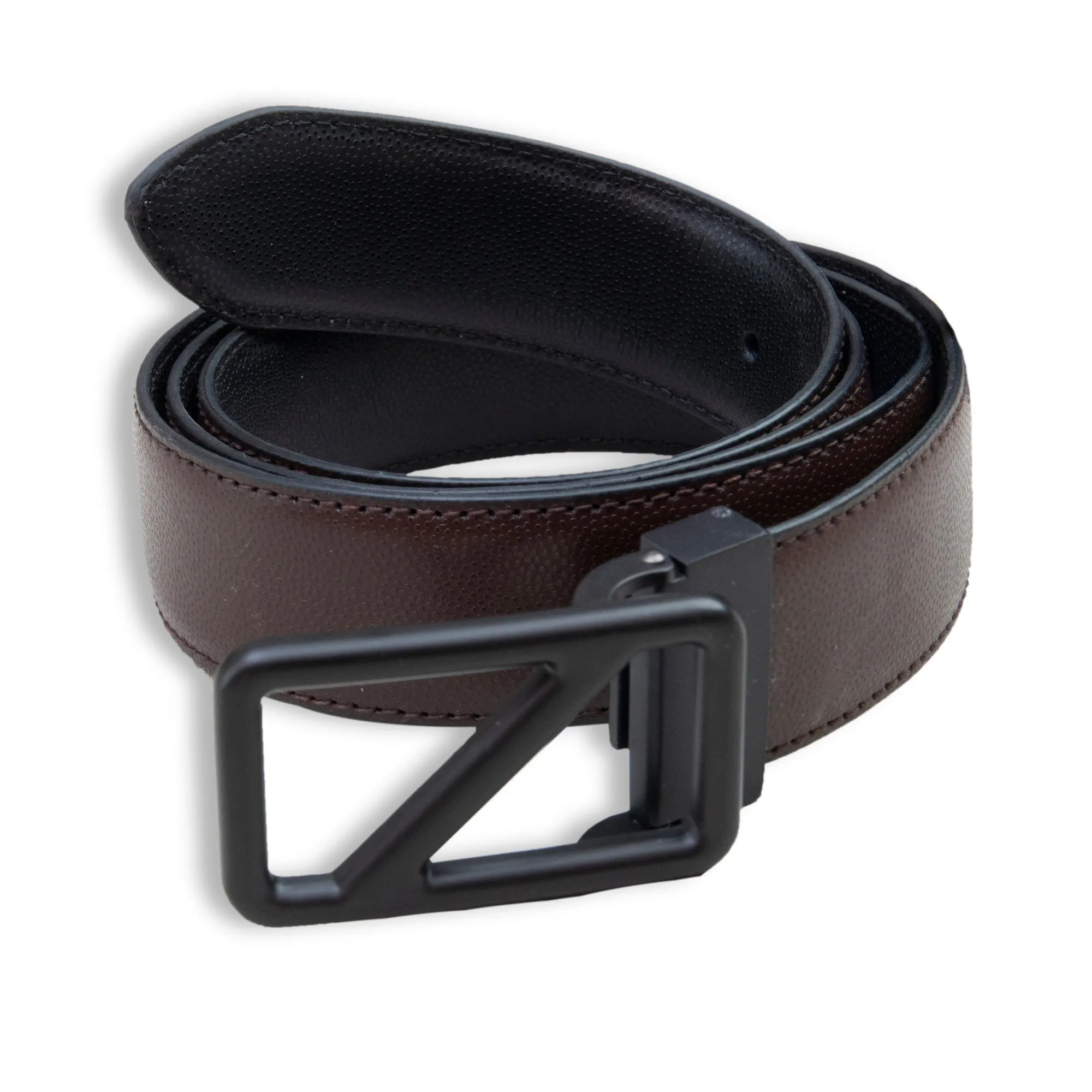 Brown Rectangular Buckle Belt